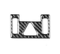 Cubierta moldura interior Compatible Con Kia Para K3 Para Forte 2019 2020 2021 Negro Rojo Coche Marco Botón Luz Emergencia Decoración(Black)