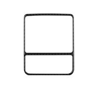 Cubierta Moldura Panel Botones Interior Fibra Carbono Coche Pegatina Embellecedora Accesorios Estilo Marco Para VW Para Golf 8 MK8 Para GTI 2021