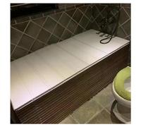 Cubierta multifuncional de PVC para bañera, tabla de baño plegable a prueba de polvo, bandeja de bañera versátil, soporta 40 kg, rotación de 360°, se adapta a varios tamaños, ideal para baño y nizat