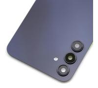 Cubierta negra de repuesto para Samsung Galaxy A15 con marco de cámara trasera adhesivo precortado y cubierta de vidrio y kit de herramientas de instalación