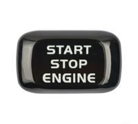 Cubierta negra para interruptor de botón de arranque del motor, compatible con Volvo V40, cubierta de repuesto ABS negro, decoración interior 2011-2019