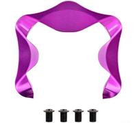Cubierta neumática plateada para manivela R7000 R7100 | Construcción de aleación, sello antipolvo hermético, se adapta a R7000/R7100, elegante acabado negro, incluye 4 tornillos