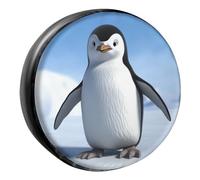 Cubierta Neumático Lindo Pingüinito Impermeable Funda para Neumáticos Prueba De Polvo Funda For Rueda De Repuesto para Caravana Remolque Vehículos Comerciales XL