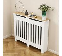 Cubierta oculta blanca para radiador, estante de armario, cubierta decorativa para radiador del hogar, cubiertas de radiador de oclusión modernas para el hogar, calentador de sala de estar, armario