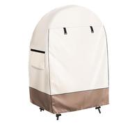 Cubierta ovaluble impermeable - Cubierta de silla de con mangas con dos tiempos ligero y resistente a los rayos UV 420D Oxford Signo para muebles de exterior, 45,2 x 24,8 x 55,1 pulgadas