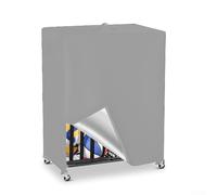 Cubierta Oxford 210D para bastidor de baloncesto, resistente a la intemperie, protector de equipo deportivo al aire libre con rejillas de ventilación transpirables, estante de almacenamiento de bolas