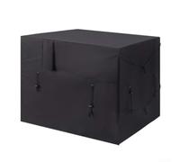 Cubierta Oxford negra para calentador de piscina con correas ajustables a | Tela Oxford 600D, ajuste de 40 x 34 x 31 pulgadas, resistente a la intemperie, protege las bombas de calor, acabado negro