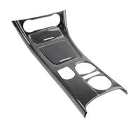 Cubierta palanca cambios Cubierta del panel portavasos de la consola central coche, compatible con Mercedes GLA CLA Clase A W176 2013-2018 LHD ABS fibra carbono Decorador tablero