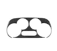 Cubierta Panel Ajuste para Fiat 500 2008-2024 marco de Control de CA embellecedor de salida de aire molduras interiores de coche Panel Mandos Consola Central(Manual climate Black)