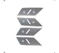 Cubierta Panel Cambio Marchas Consola Central 2017-2020 Botones Desbloqueo Puertas Coche Decoración Lentejuelas Embellecedores Aleación Aluminio Pegatinas Interiores El Segundo Trimestre(Silver)