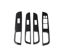 Cubierta Panel Central Control Ventana Eléctrica LHD Adhesivo Engranajes Con Impresión Fibra Carbono Para Nissan Para Tiida 2004-2009 Accesorios Para Interior Coche(For Power Window)