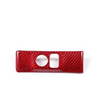 Cubierta Panel Consola Central Para Nissan Para GTR Para R35 2008-2016 Interior Coche Embellecedor Fibra Carbono Real Panel Control Espejo Lateral Cubierta Decorativa Embellecedoras(Red)