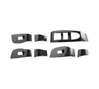 Cubierta Panel Embellecedor Panel Interruptores Elevación Ventana Coche, Fibra Carbono, Accesorios Decoración Para Mazda 3 CX-30 2024 2023 2022 2021 2020 Interior Automóvil