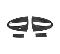 Cubierta panel engranajes Para Benz Para Smart Fortwo 451 2009-2015 Coración Interior Exterior Pegatina Manija Puerta Cubierta L Panel L Volante Embellecedor(Outer Door)