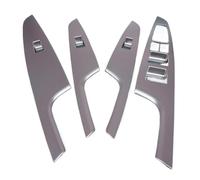 Cubierta Panelajuste para Hyundai para Tucson 2015 2016 2017 LHD 4 Uds ABS Cromado Puerta Interior Coche Ventana Interruptor Panel Botones Elevación Cubierta Embellecedora Interior del Coche Marco