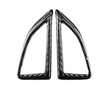 Cubierta PanelInterior Automóvil Pegatina Fibra Carbono Dura Real Para Chevrolet, Para Camaro, 2016, 2017, 2018, 2019, 2020, 2021, 2022, 2023, Embellecedor Anillo Volante Central(Button Frame Black)