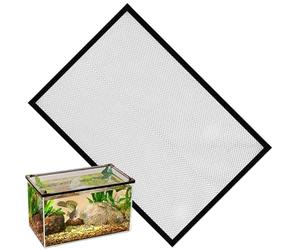 Cubierta para Acuario - Malla para Pecera De 31,5 Pulgadas | Red De Pantalla para Capó Antisaltos - Fibra Fuerte 50D 500 G - Ventilación Ajustable para Criadores Aficionados Mantenimiento
