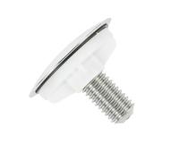 Cubierta para agujero de fregadero de fácil instalación, fabricada con ABS plateado galvanizado para una fácil cobertura, sin cubierta de fregadero de herramientas