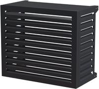 Cubierta para aire acondicionado exterior, rejilla compuesta de aluminio resistente a la intemperie para bombas de aire acondicionado y calor, protección duradera para jardín y balcón (110 x 60 x 80