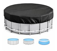 Cubierta para Alberca para Coleman Power Steel Swim Vista Series 18 ft | Oxford con capa interior; Ayuda a apartar residuos; Para albercas entre usos