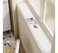 Cubierta para alféizar de ventana, protector de repisa de ventana, superficie antideslizante de doble cara, cubre imperfecciones, protector de alféizar de ventana(J,6 * 60in)