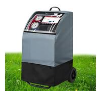 Cubierta para aparatos de recuperación de aire acondicionado, almacenamiento para todo tipo de climas con cuerdas de tracción, cubierta protectora con ventana de visualización | Para casa, taller