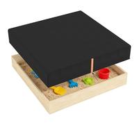 Cubierta para arenero AIYAPLAY, cubierta cuadrada para arenero impermeable, a prueba de polvo y con protección UV, toldo para con cordón y banda elástica para , muebles y juguetes,