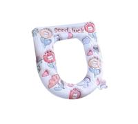 Cubierta para asiento de inodoro, Patrón de funda asiento inodoro EVA (interior 26 x 19 cm, exterior 42 39 cm)