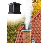 Cubierta para azulejos de chimenea, tapa de ventilación de techo de aleación de aluminio con Louvre, protector de lluvia de escape para cocinar y chimeneas