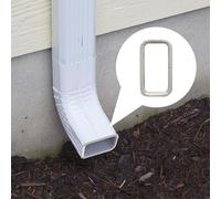 Cubierta para Bajantes | Par de Defensas para Bajantes | Accesorios Protector Goma para Drenaje Exterior Casa Jardin Patio