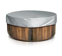 Cubierta para Bañera de Hidromasaje, Impermeable, para Exteriores, Portátil, para Patio, Redonda, Inflable, para Bañera de Hidromasaje, Cubierta Protectora para SPA, para Bañera, (Gris)