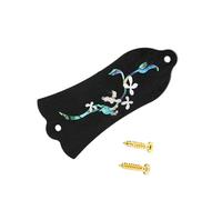 Cubierta para barra de guitarra con forma de campana, con tornillos, 2 agujeros, funda de protección decorativa, accesorios para instrumentos musicales, placa de cubierta de varilla con tornillos