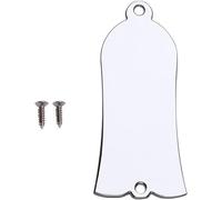Cubierta para barra de guitarra estilo campana, 2 agujeros de metal con tornillos, ajuste en forma de campana para piezas de guitarra estilo Les Paul LP SG (cromado)