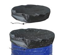 Cubierta para Barril Exterior de Agua | 2 Piezas Para Todo Clima Que Previenen Hojas Caídas | Tapa Para Barril De Agua 208 Litros | en Patio Trasero, Patio, Césped, Jardín, Terraza, Jardineros y Propi