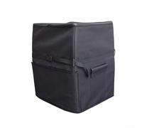 Cubierta para bomba de bañera, tela Oxford resistente a los rayos UV para todo tipo de clima, con cremallera y hebillas ajustables para un ajuste seguro, 43 x 38 x 54 cm (420D negro)