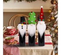 Cubierta para Botella de Vino de Navidad - Protector De Tapa Reutilizable Mono - Cubierta Para Botella Navideña De 3 Piezas - Para Fiestas Cerveza Whiskey Vaso Hogar Cocina Cumpleaños Viaje Halloween