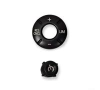 Cubierta para botón de interruptor de volumen del volante para BMW para Cooper F54 F55 F56 F57 F60 Clubman Countryman 2014 2015 2016 2017 2018 2019 2020 2021 decoración interior del coche, color negro
