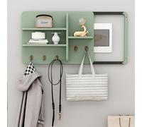 Cubierta para caja de contadores pared,Decoración para cubierta panel distribución oculta;Cubierta decorativa para pared;Elegante para con estantes y ganchos(F,50x40cm/19.7x15.7in)