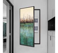 Cubierta Para Caja De Fusibles De Interruptores, Cubierta Decorativa Oculta Y Pintada Para Caja De Contadores Eléctricos(Style 1,15.7 * 31.5in)