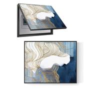 Cubierta para caja de medidor eléctrico, caja de distribución decorativa para interiores con soportes de varilla hidráulica para mejorar la estética