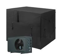Cubierta para calefacción de piscina, bombas de calor para piscinas, calefacción de piscina, cubierta impermeable 210D negra para calefacción y bomba de calor | Cubierta resistente a la intemperie