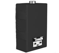 Cubierta para calentador de agua, 10 L, 2.64 GPM, anti-UV, resistente al viento, protector de tela para portátil para ducha de campamento, color negro, 35 x 19 x 55 cm (600D)