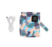 Cubierta para Calentador de Biberones, Termostato Calentador de Leche Ajustable 3 Modos USB Calentador de Viaje de Leche Portátil para Viajes Al Aire Libre Senderismo