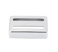 Cubierta para camioneta de guitarra, dos ranuras de metal para guitarra Humbucker Pickup Covers para accesorios de guitarras eléctricas (plata)Accesorios para guitarra eléctrica