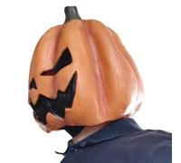 Cubierta para Cara de Calabaza,Disfraz de Calabaza de Halloween con Cabeza de Látex - Accesorio Cosplay Siniestro Tocado Decorativo Para Fiestas De Carnaval Y Casas Encantadas Adultos Y Jóvenes