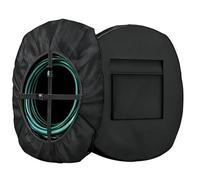 Cubierta para carrete de manguera para exteriores, 72 x 26 x 72 cm, soporte de pared, impermeable, resistente a los rayos UV, tejido Oxford 420D, protección para jardín, piscina, cable de extensión