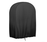 Cubierta para carrito de manguera de jardín de 4 ruedas, resistente al agua, 600D, Oxford, cubierta protectora para uso en exteriores, se adapta a distancia entre ejes de hasta 60 cm (24 x 10 x 24