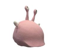 Cubierta para Casco de Esquí Gorro Original de Punto con Orejas de Animal Accesorio Y Protector Decorativo Universal para Casco de Snowboard Apto para, Rosa