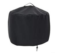 Cubierta para cesta de fuego 420D de tela Oxford resistente al viento (420D | Cordón inferior, ajuste ajustable, resistente al viento, seguro en caso de tormenta, antideslizante