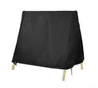 Cubierta para columpio de jardín al aire libre, marco A, 210D, impermeable, para patio, porche, columpio, protector contra la intemperie, funda para muebles de patio (color negro, 216 x 140 x 170 cm)